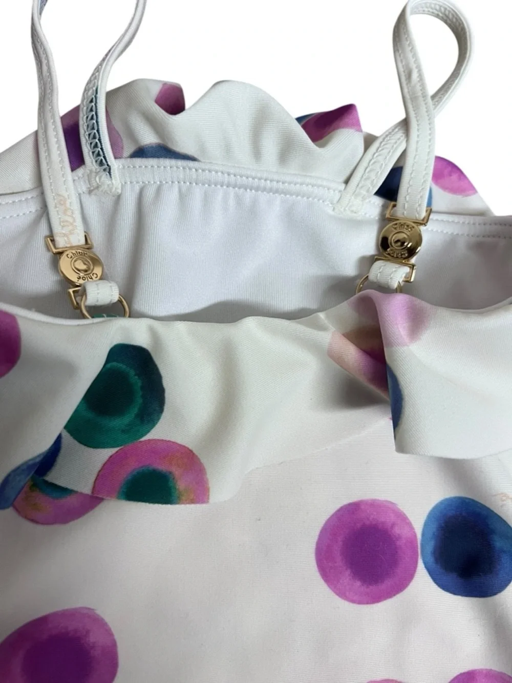 Chloé One Piece Abstract Dot Print‎ Bathing Suit Swimsuit Bikini 6 months